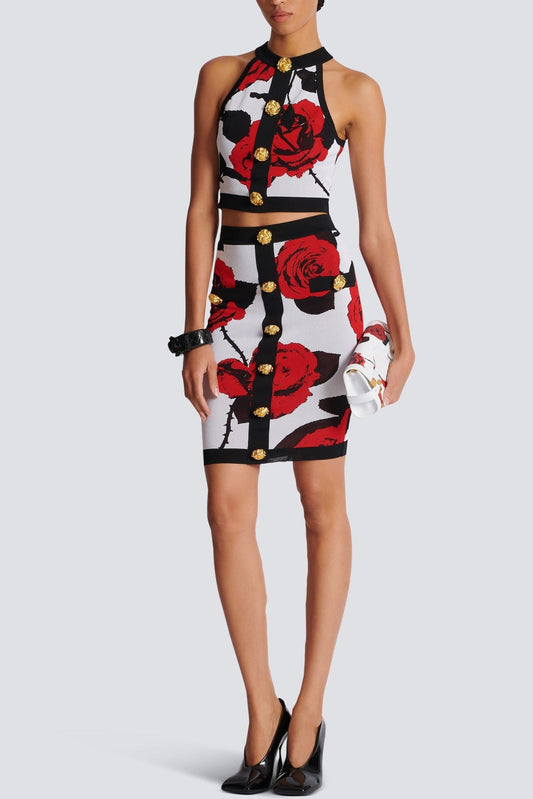 Amiya Rose Jacquard Skirt
