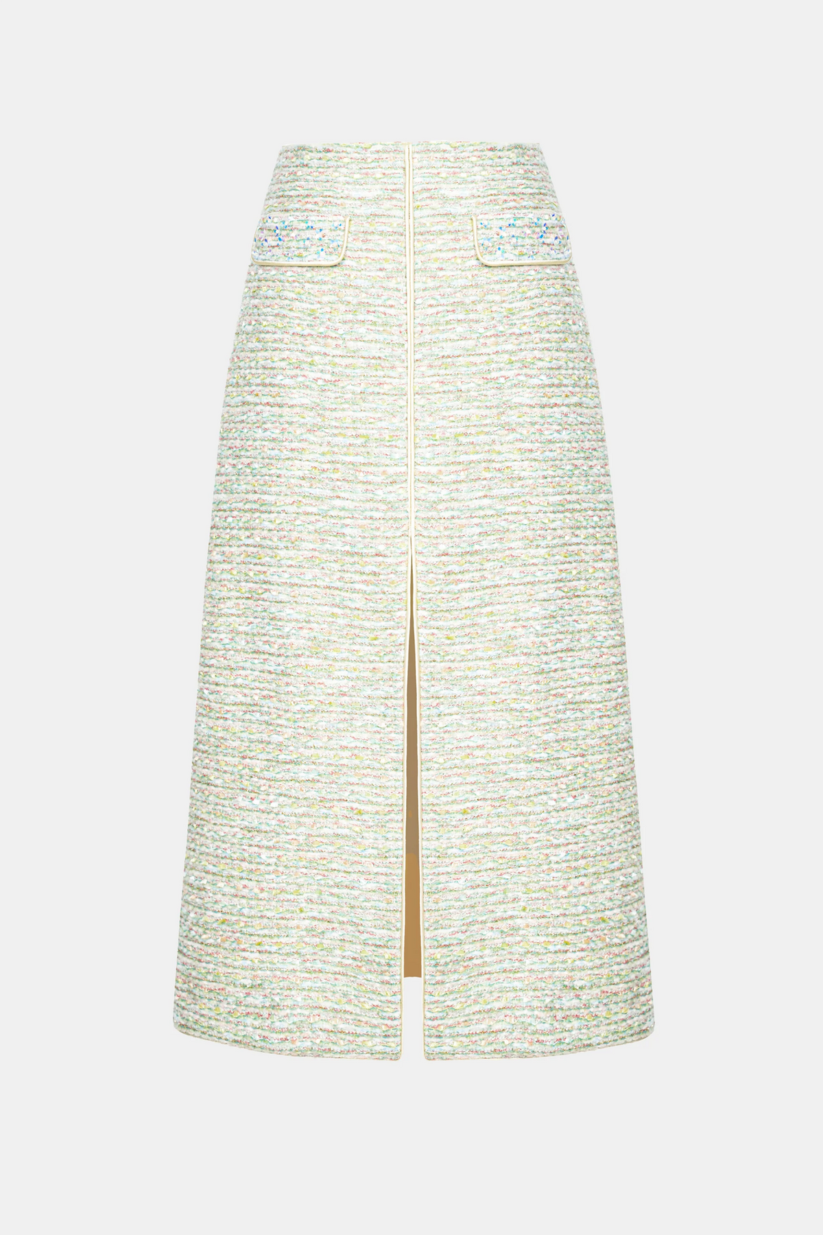 Bavat Tweed Blazer Two Piece Set - Mint