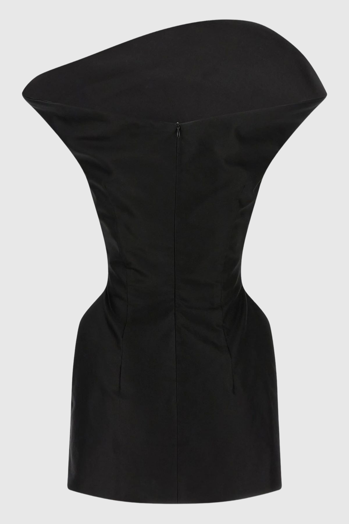 Careaga Asymmetrical Off Shoulder Mini Dress - Black