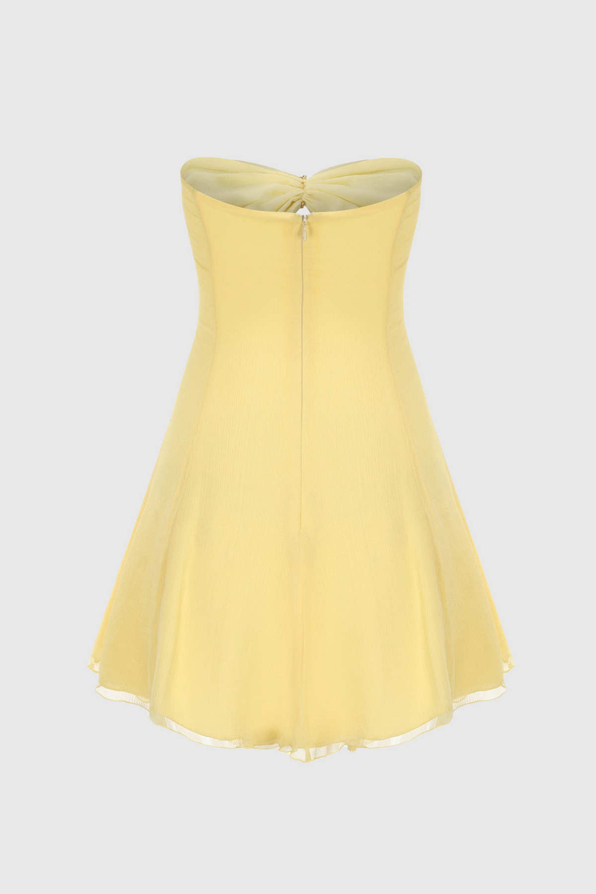 Rerynne Strapless Cutout Mini Dress - Yellow