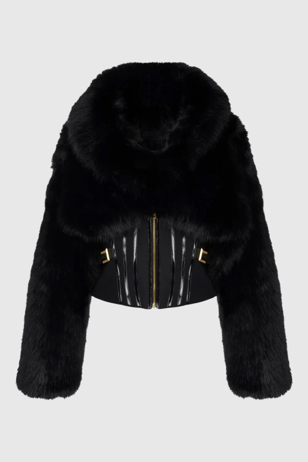 Susty Faux Fur Corset Jacket