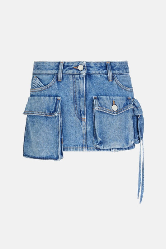 Wendy Cargo Pockets Denim Skirt