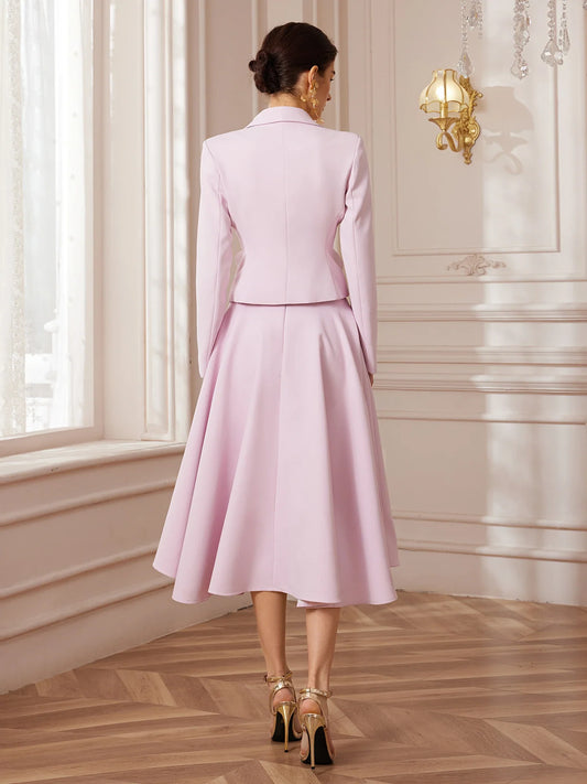 Bloom Tailored Blazer and Corded Empire Skirt