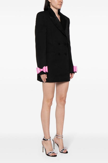 Pipa Crystal Bow-detail Blazer Dress - Black