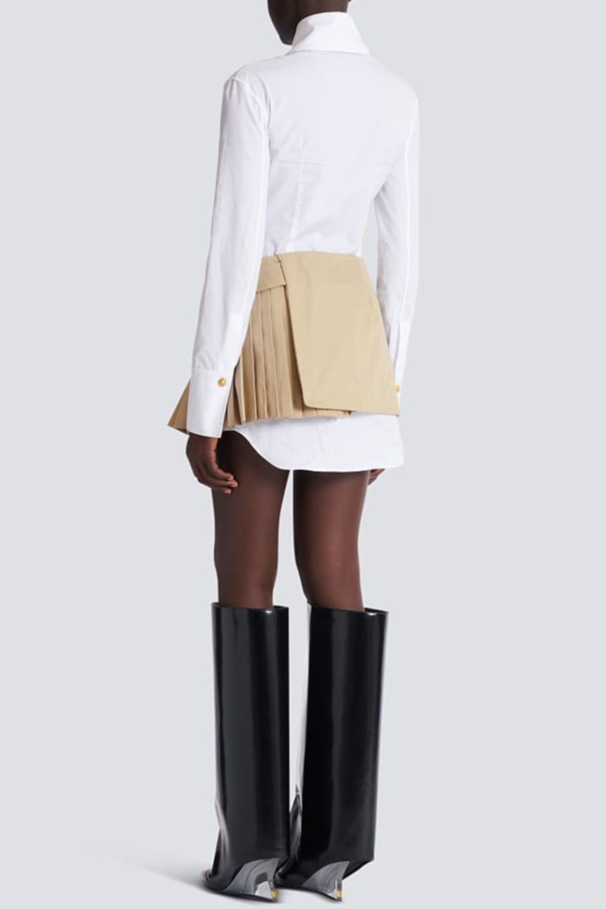 Acie Asymmetric Belted Skirt