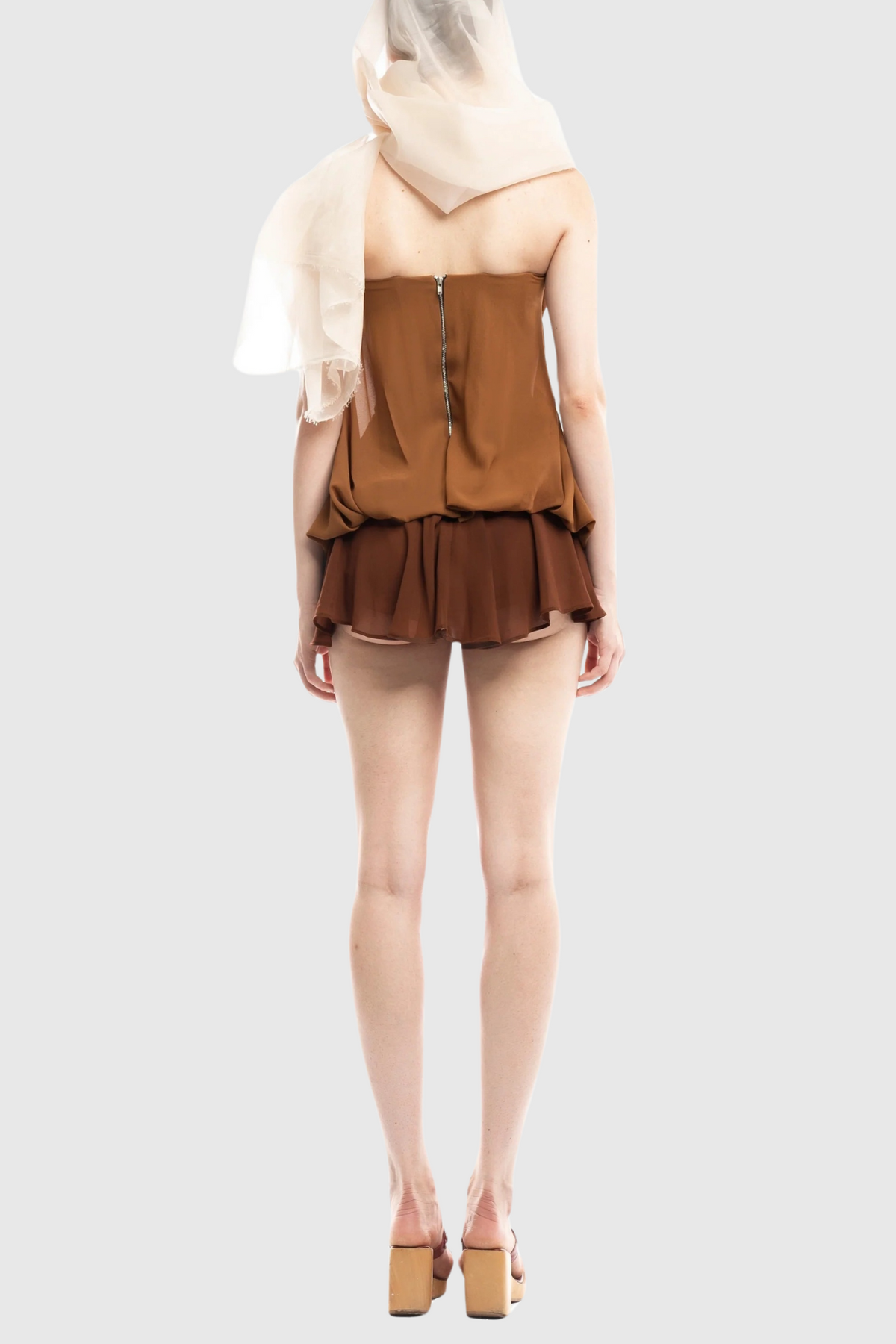 Acosta Strapless Butterfly Embellished Mini Dress