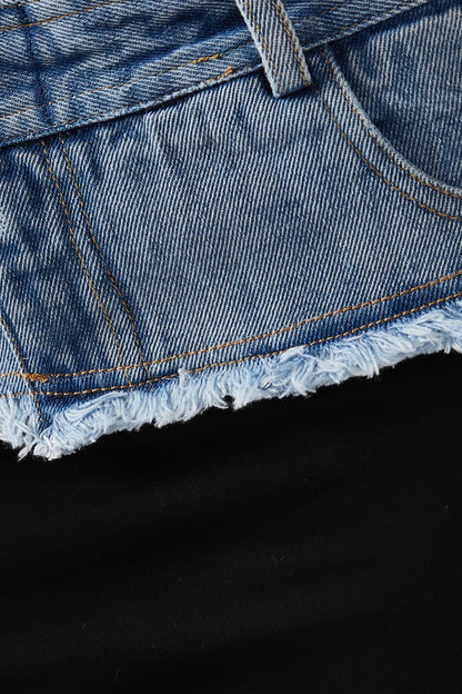 Amara Split Denim Skirt