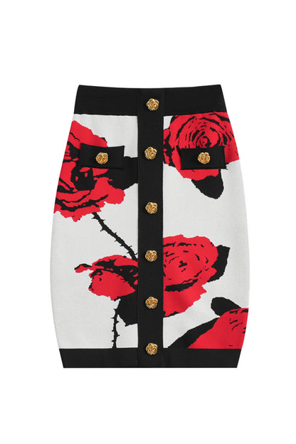 Amiya Rose Jacquard Skirt