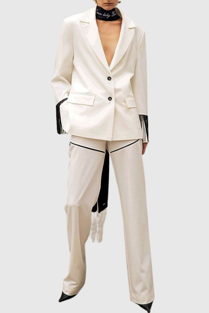 Anneli Fringe Blazer & Pants Set