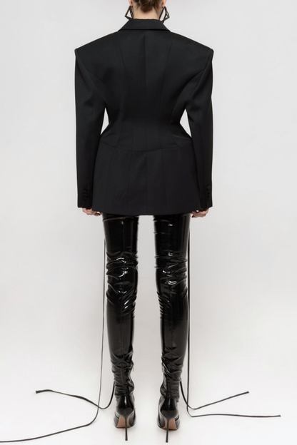 Aroa Lace Up Blazer