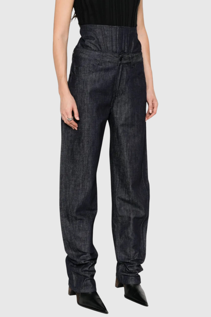 Aryan Corset Jeans - Navy