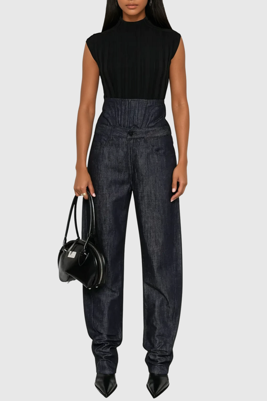 Aryan Corset Jeans - Navy