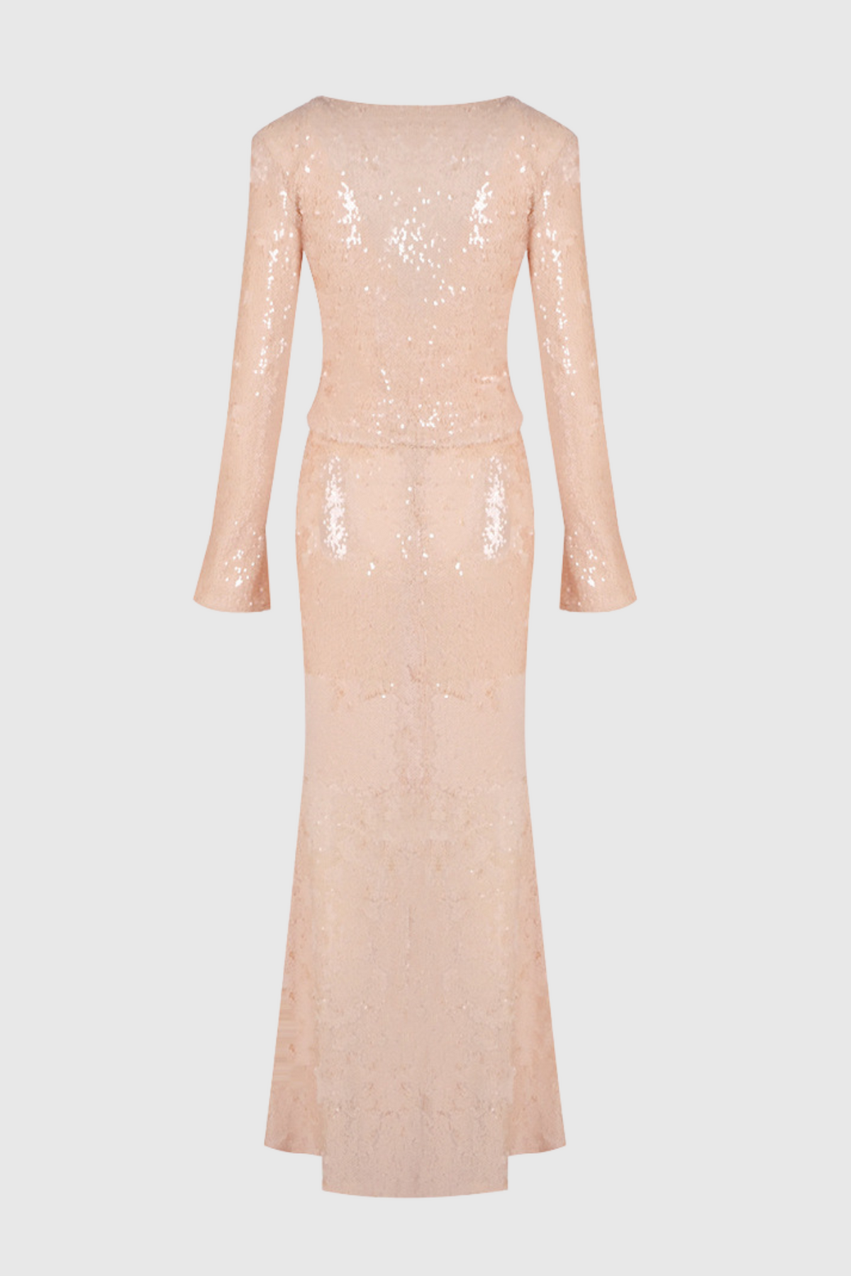 Aubelin Sequin Two Piece Set - Nude