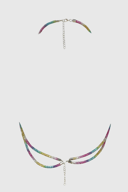 Bakir Crystal Spiral Bra - Rainbow