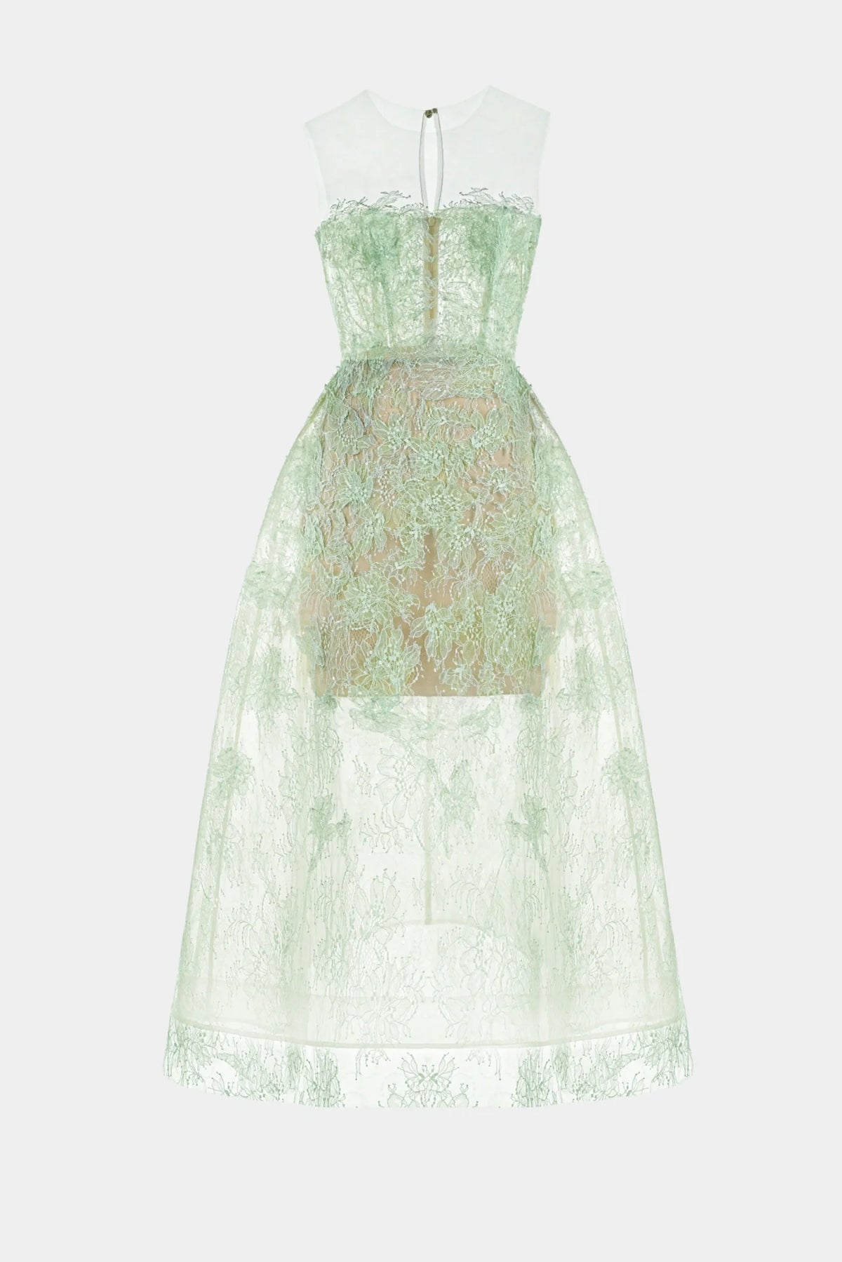 Batya Lace Sleeveless Midi Dress - Mint