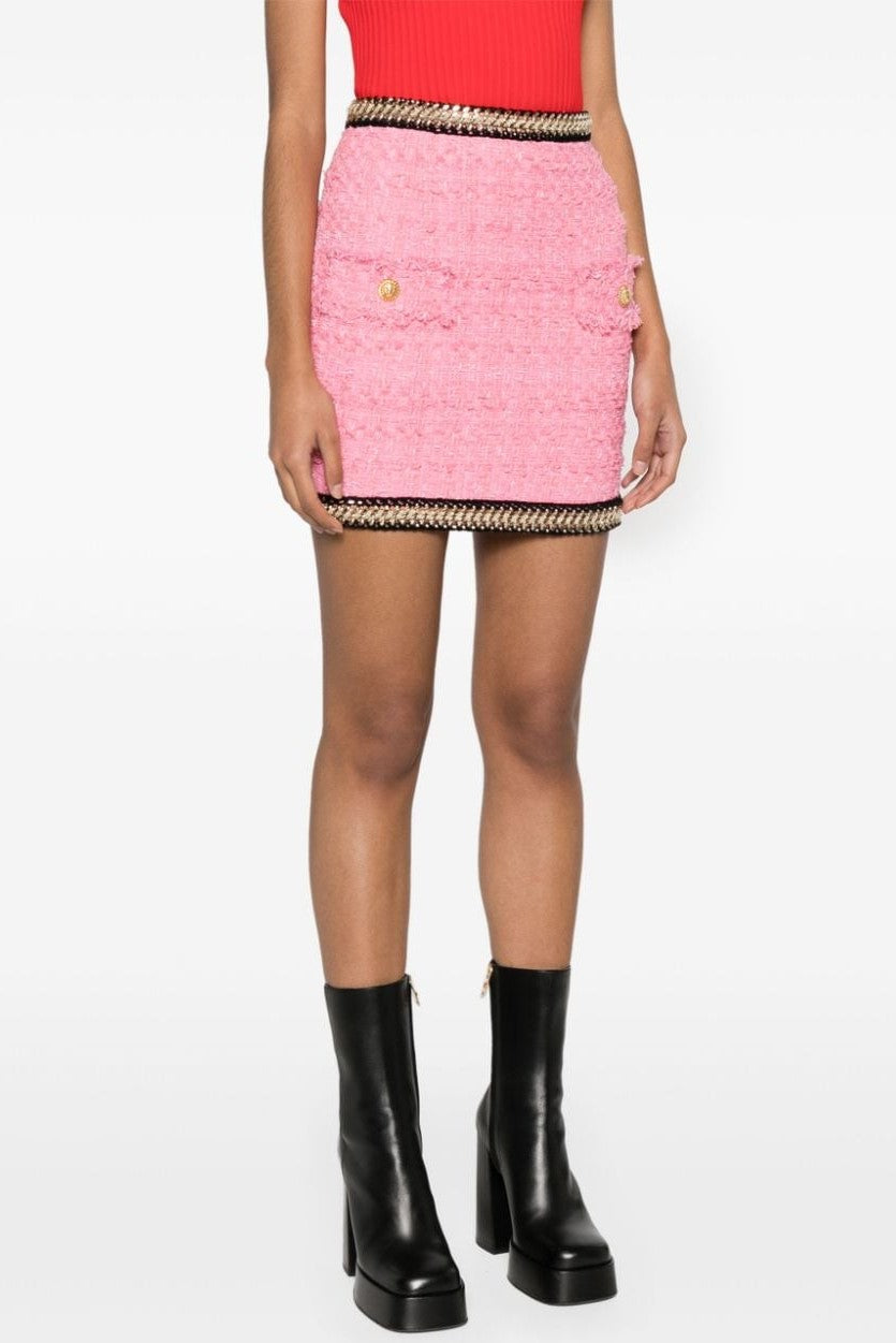 Betty Tweed Chain Skirt