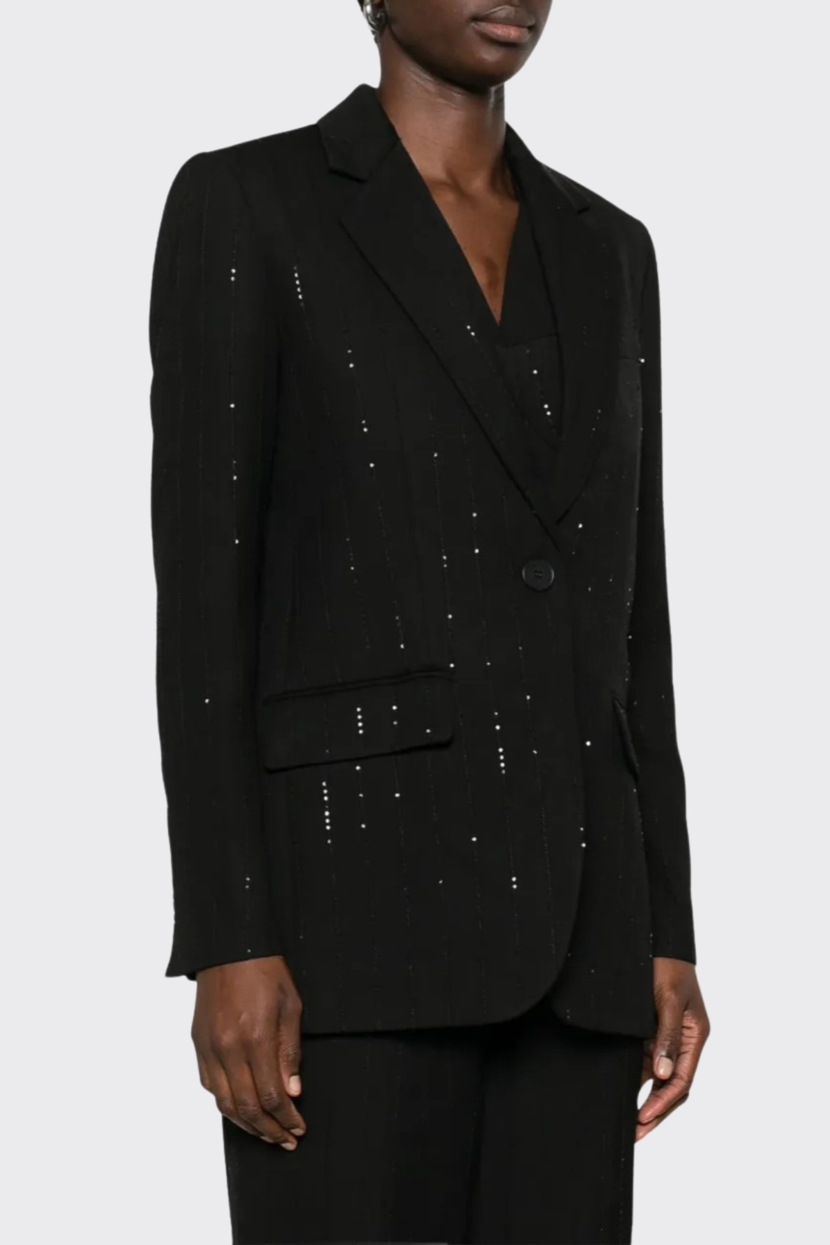 Bodana Sequin Embellished Blazer & Pants Set