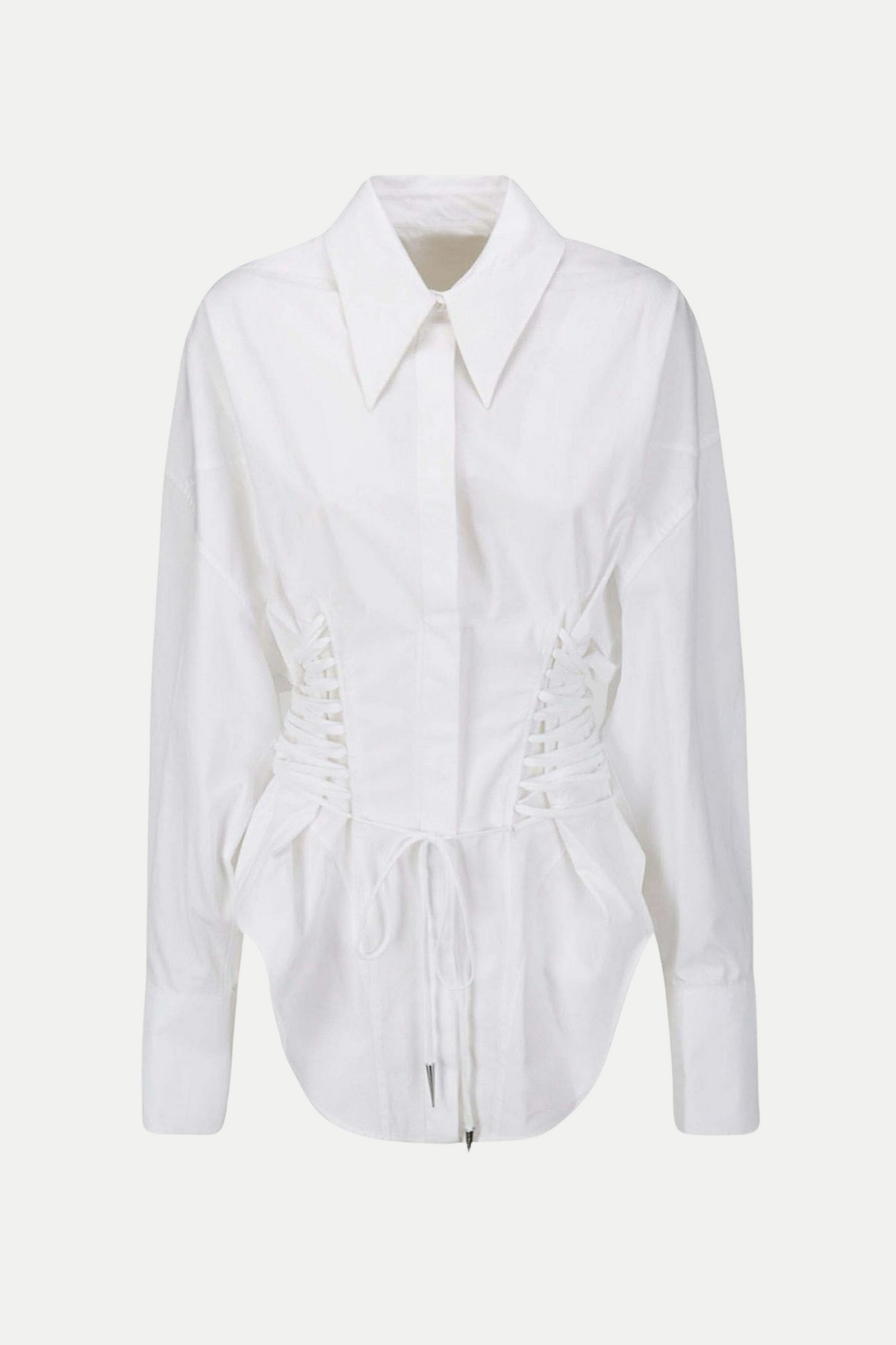 Braycha Ruch Drawstring Shirt - White