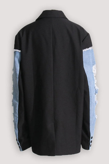 Brenna  Denim Patchwork Coat