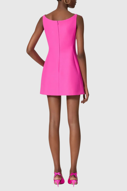 Zulekha Bow Sleeveless Mini Dress