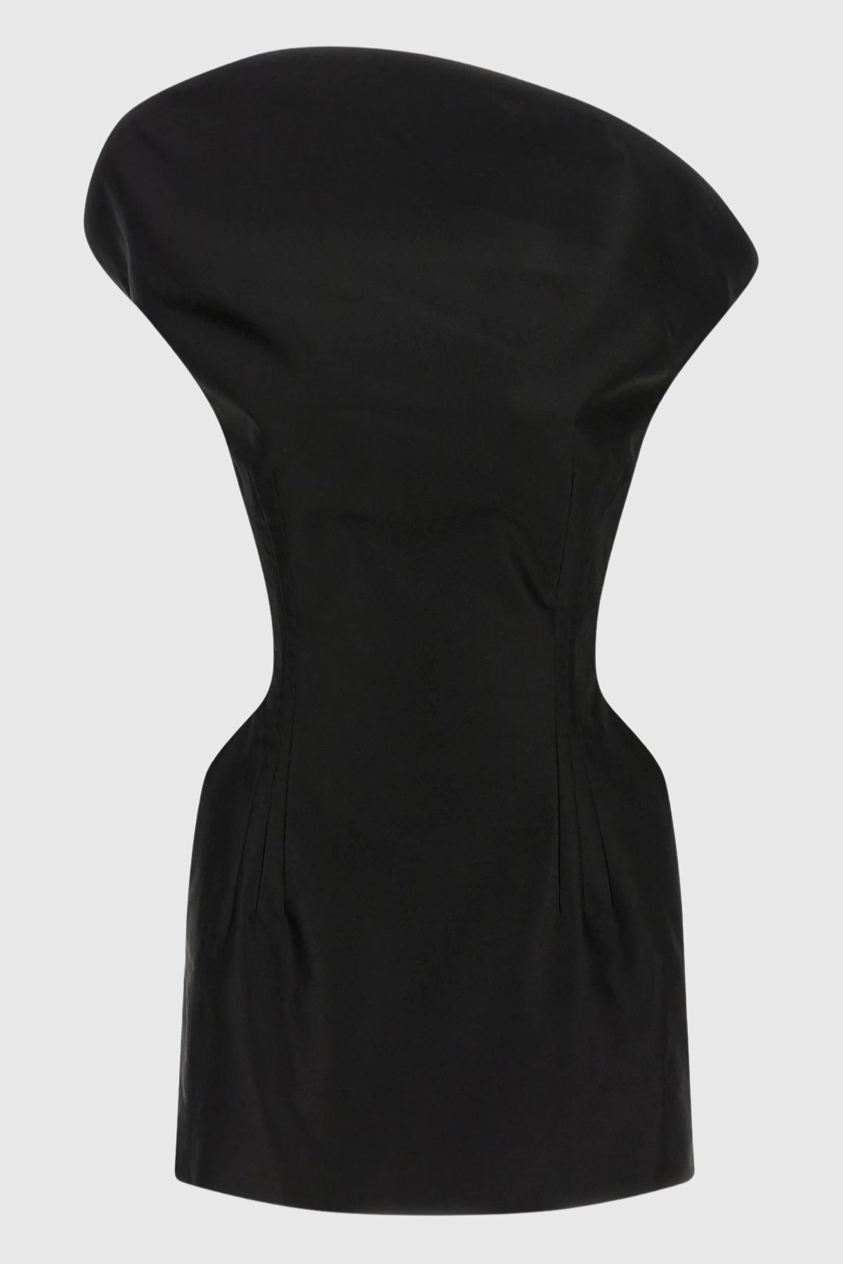 Careaga Asymmetrical Off Shoulder Mini Dress - Black