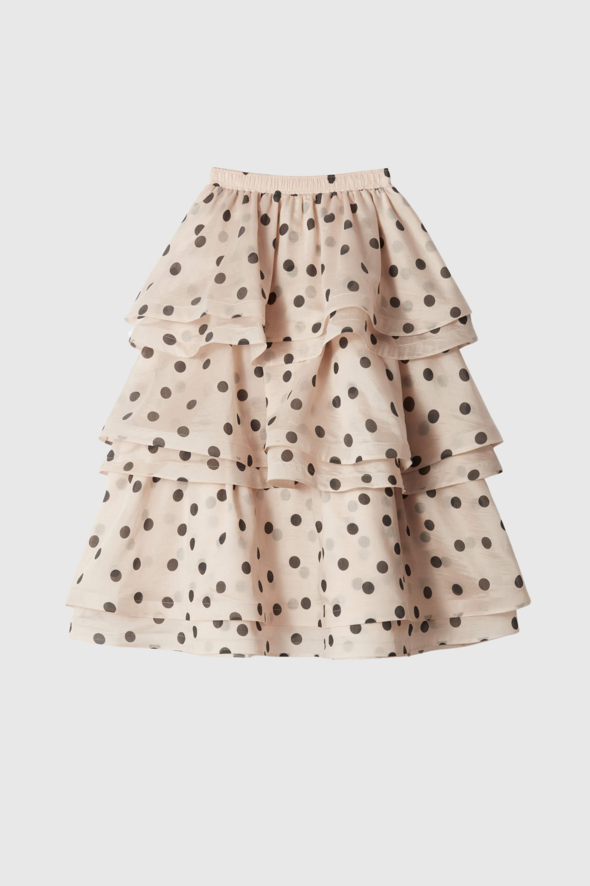 Colette Polka Dot Ruffle Skirt Two Piece Set