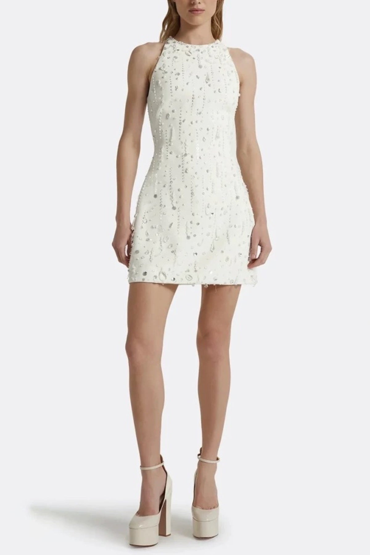 Dallan Beaded Embellished Mini Dress