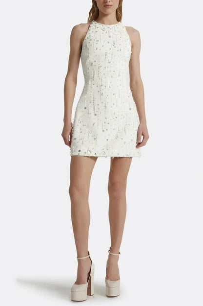 Dallan Beaded Embellished Mini Dress