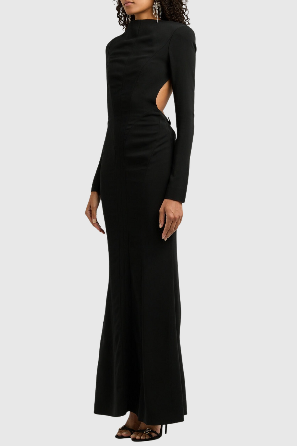 Dariusz Open Back Buckled Maxi Dress