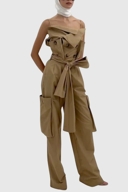 Dawnya Trench Jumpsuit
