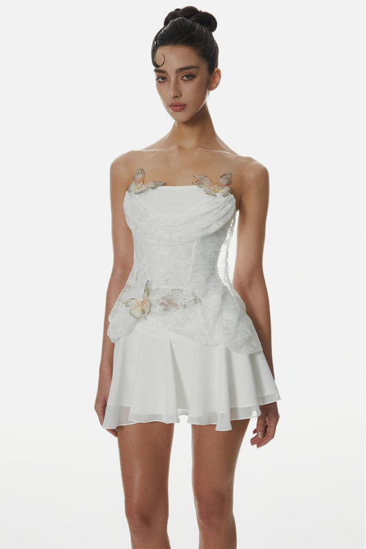 Deneqa Butterfly Lace Corset