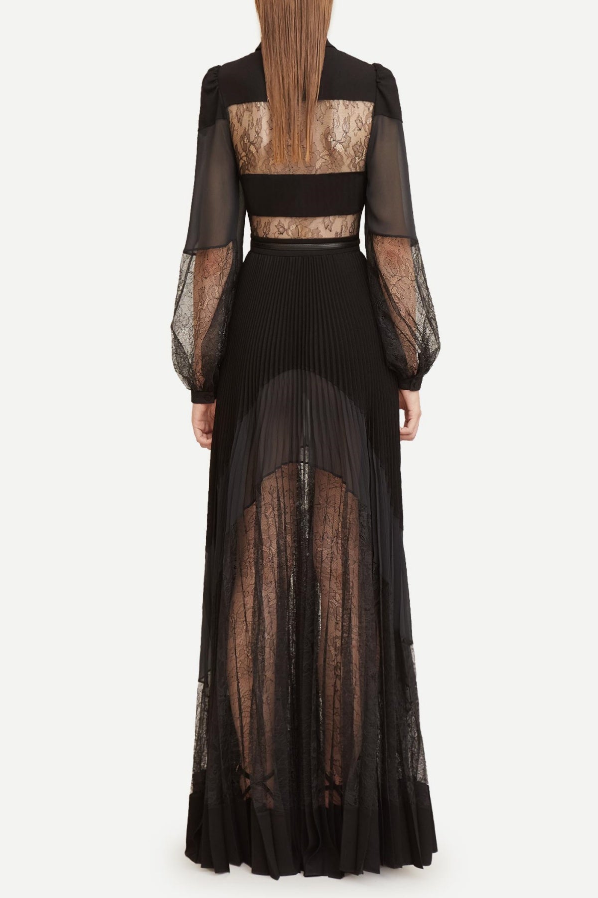 Dimaia Lace Pleated Maxi Dress
