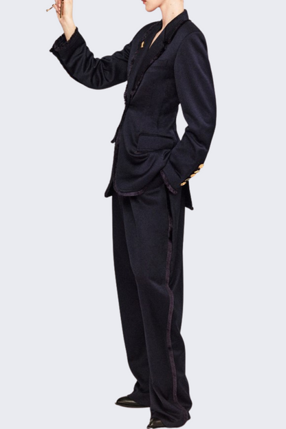 Drucia Embellished Tassel Blazer