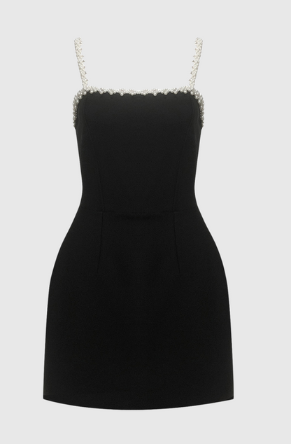 Eiondre Pearl Embellished Mini Bandage Dress