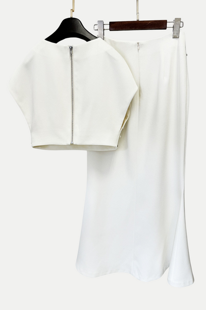 Elgine Shell Embellished Two Piece Set