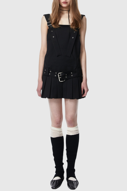 Fahri Belted Overall Mini Dress