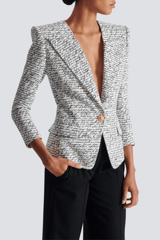 Faustine Print Blazer