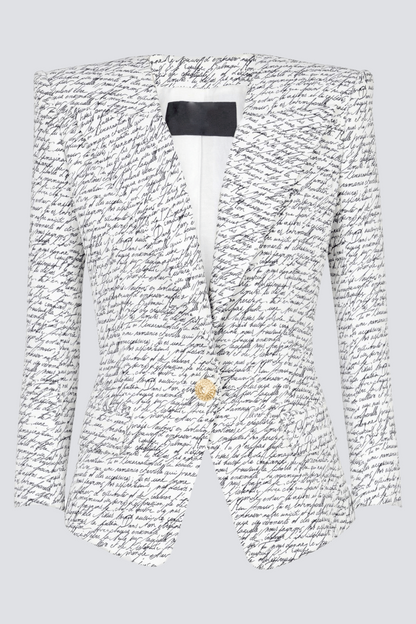 Faustine Print Blazer