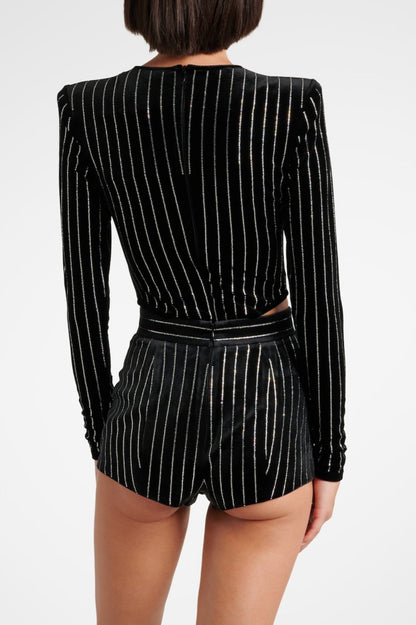 Gantha Crystal Embellished Bodysuit