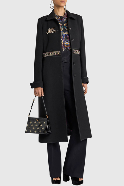 Giraso Diamante Embellished Coat
