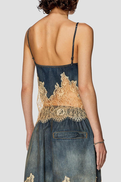 Hayley Lace Patchwork Top