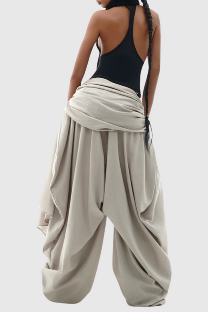 Horina Ruched Asymmetric Pants