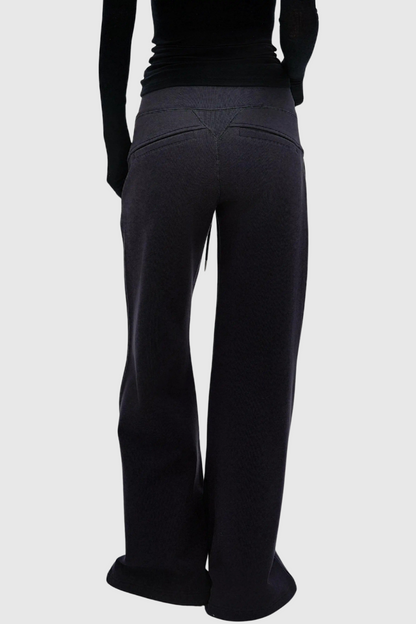 Idona Straight Sweatpants - Black