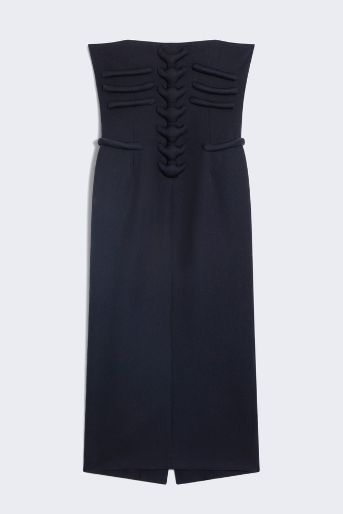 Jayaia Strapless Bustier Bones Midi Dress
