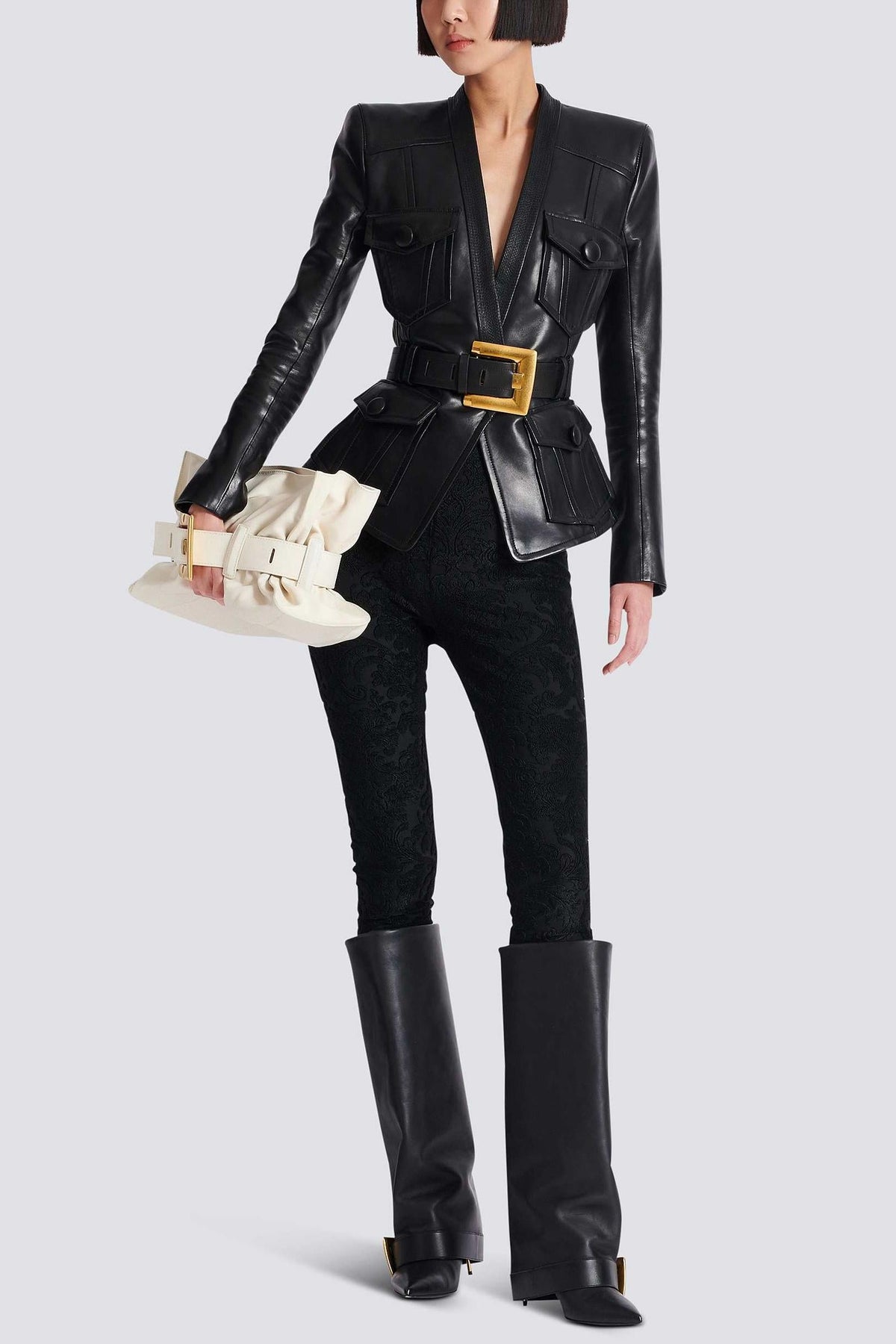 Jodell Belted Leather Jacket