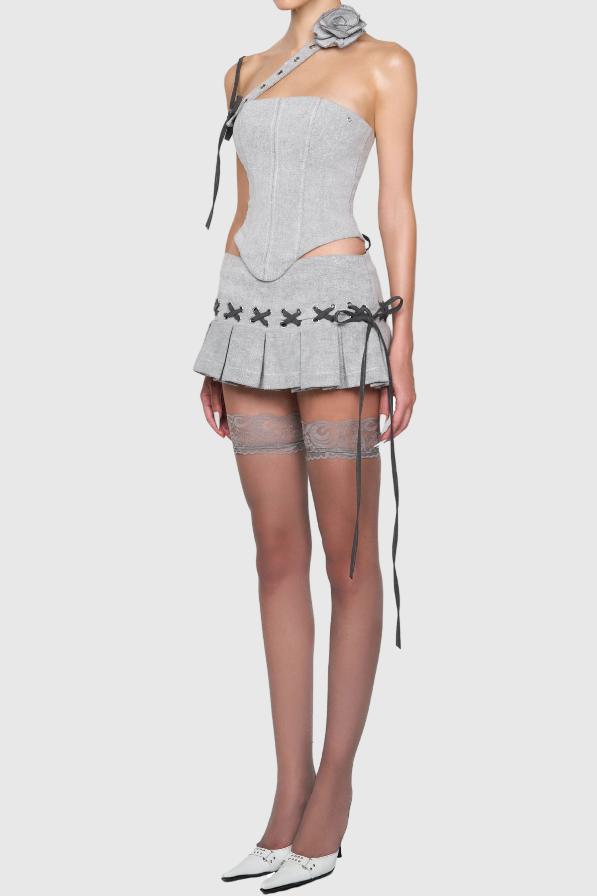 Julianna Floral Lace Up Set