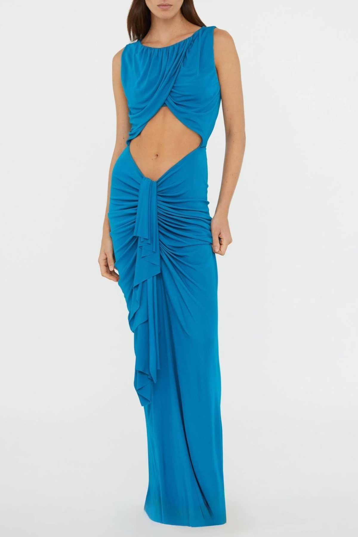 Juliea Draped Cutout Maxi Dress