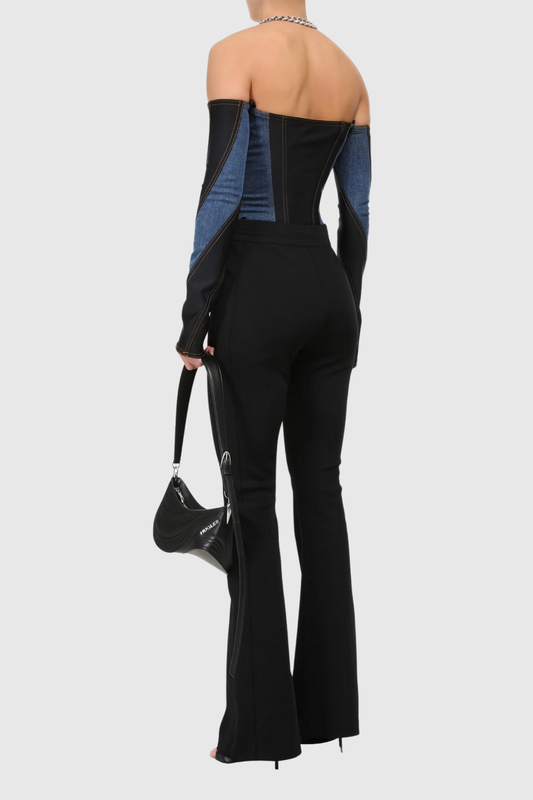 Juniper Off Soulder Patchwork Bodysuit