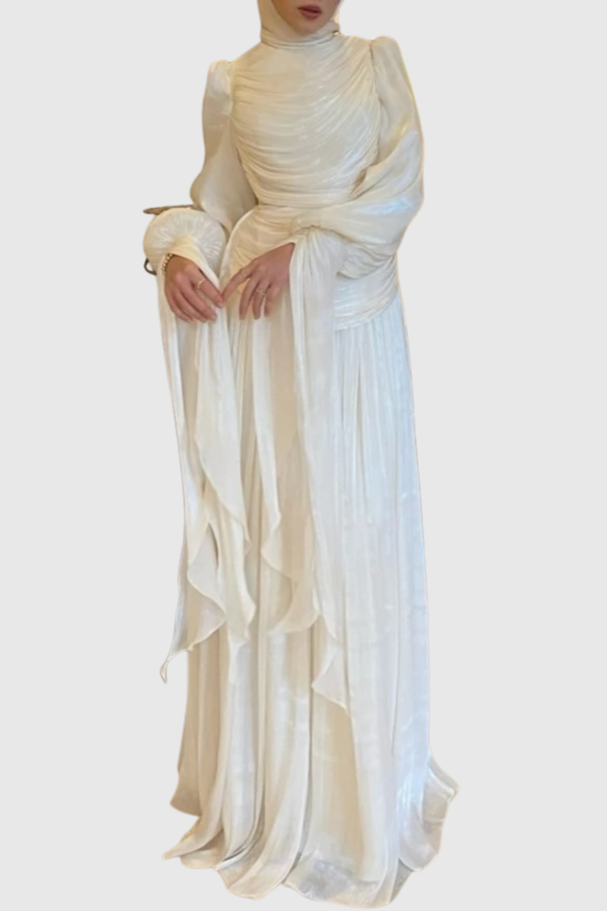 Kalila Ruched Long Sleeve Maxi Dress