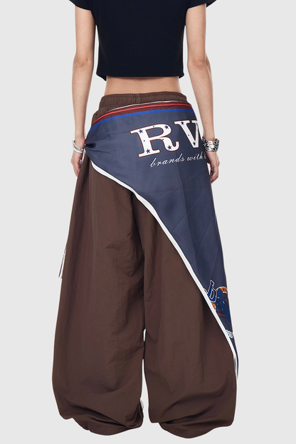 Kenta Baggy Cargo Pants - Brown